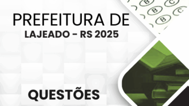 Novo Material: 150 Questões Comentadas Lajeado RS 2025