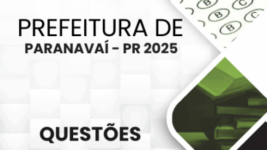 Novo Material: 150 Questões Comentadas Paranavaí PR 2025