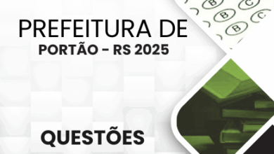 Novo Material: 150 Questões Comentadas Portão RS 2025