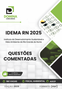 Novo Material: 220 Questões Comentadas Fiscal Ambiental IDEMA RN 2025
