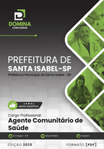 Novo Material: Apostila Agente Comunitário de Saúde Santa Isabel SP 2025