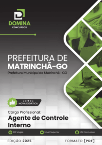 Novo Material: Apostila Agente Controle Interno Matrinchã GO 2025