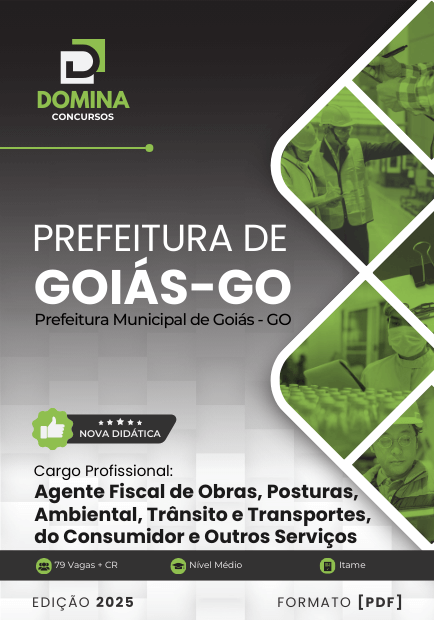 Novo Material: Apostila Agente Fiscal Goiás GO 2025