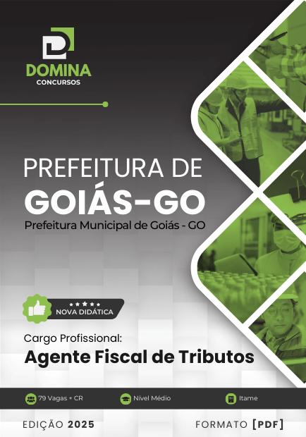 Novo Material: Apostila Agente Fiscal de Tributos Goiás GO 2025