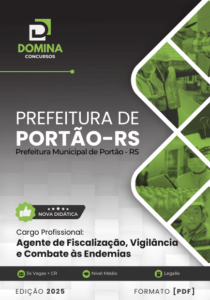 Novo Material: Apostila Agente Fiscalização Vigilância Combate Endemias Portão RS 2025