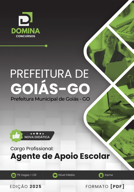 Novo Material: Apostila Agente de Apoio Escolar Goiás GO 2025