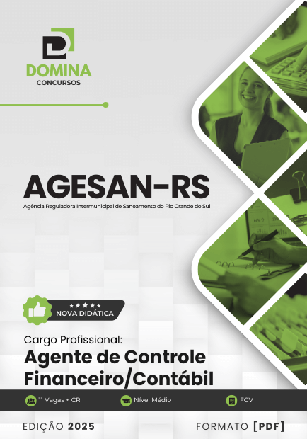 Novo Material: Apostila Agente de Controle Financeiro AGESAN RS 2025