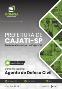 Novo Material: Apostila Agente de Defesa Civil Cajati SP 2025