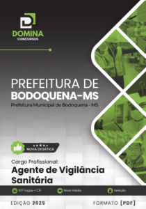 Novo Material: Apostila Agente de Vigilância Sanitária Bodoquena MS 2025