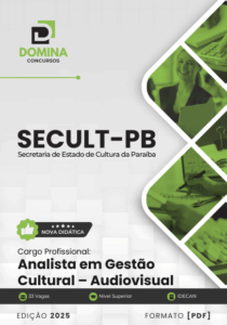 Novo Material: Apostila Analista em Gestão Cultural Audiovisual SECULT PB 2025