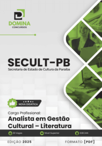 Novo Material: Apostila Analista em Gestão Cultural Literatura SECULT PB 2025
