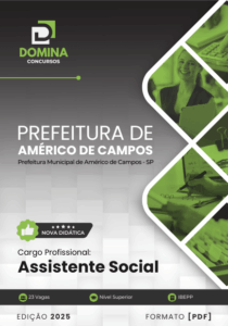 Novo Material: Apostila Assistente Social Américo de Campos SP 2025
