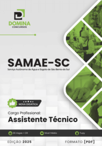 Novo Material: Apostila Assistente Técnico SAMAE São Bento do Sul SC 2025
