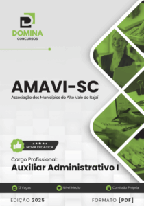 Novo Material: Apostila Auxiliar Administrativo AMAVI SC 2025