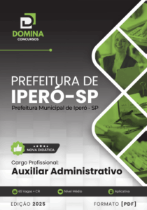 Novo Material: Apostila Auxiliar Administrativo Iperó SP 2025