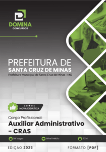 Novo Material: Apostila Auxiliar Administrativo Santa Cruz de Minas MG 2025