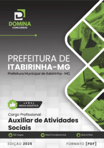 Novo Material: Apostila Auxiliar de Atividades Sociais Itabirinha MG 2025