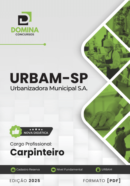 Novo Material: Apostila Carpinteiro URBAM SP 2025