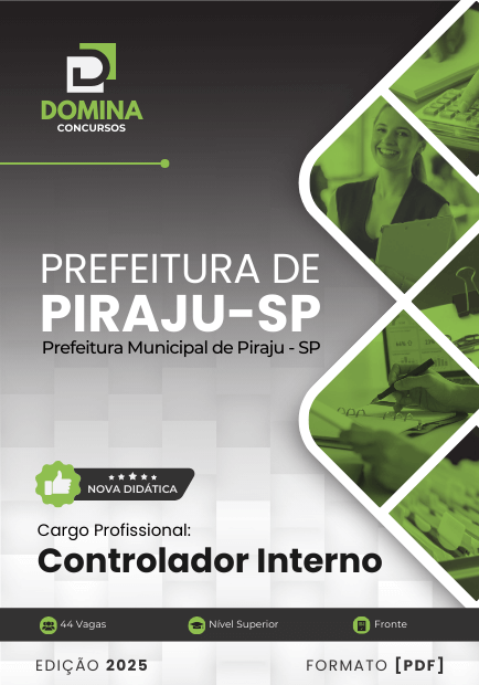 Novo Material: Apostila Controlador Interno Piraju SP 2025