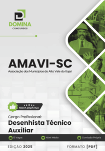 Novo Material: Apostila Desenhista Técnico Auxiliar AMAVI SC 2025