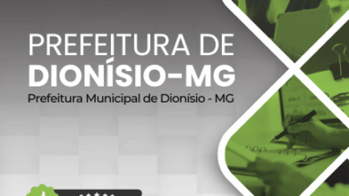 Novo Material: Apostila Encarregado de Serviço Administrativo Dionísio MG 2025