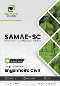 Novo Material: Apostila Engenheiro Civil SAMAE São Bento do Sul SC 2025