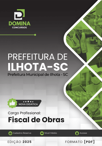 Novo Material: Apostila Fiscal de Obras Ilhota SC 2025