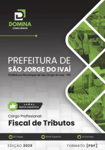 Novo Material: Apostila Fiscal de Tributos São Jorge do Ivaí PR 2025
