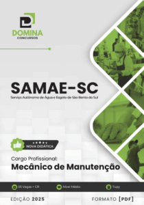 Novo Material: Apostila Mecânico de Manutenção SAMAE São Bento do Sul SC 2025