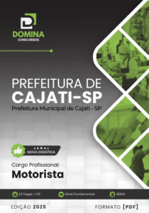 Novo Material: Apostila Motorista Cajati SP 2025