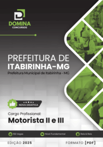 Novo Material: Apostila Motorista II Itabirinha MG 2025