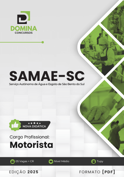 Novo Material: Apostila Motorista SAMAE São Bento do Sul SC 2025 Novo Material: Apostila Motorista SAMAE São Bento do Sul SC 2025