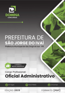 Novo Material: Apostila Oficial Administrativo São Jorge do Ivaí PR 2025