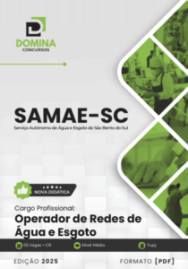 Novo Material: Apostila Operador Redes Água SAMAE São Bento do Sul SC 2025