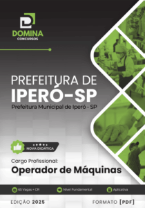 Novo Material: Apostila Operador de Máquinas Iperó SP 2025