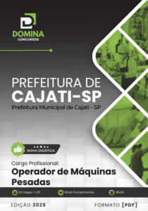 Novo Material: Apostila Operador de Máquinas Pesadas Cajati SP 2025