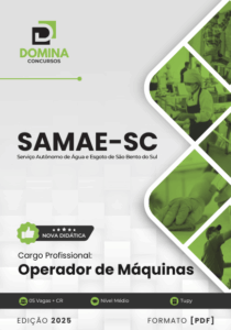 Novo Material: Apostila Operador de Máquinas SAMAE São Bento do Sul SC 2025