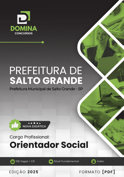Novo Material: Apostila Orientador Social Salto Grande SP 2025