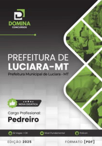 Novo Material: Apostila Pedreiro Luciara MT 2025