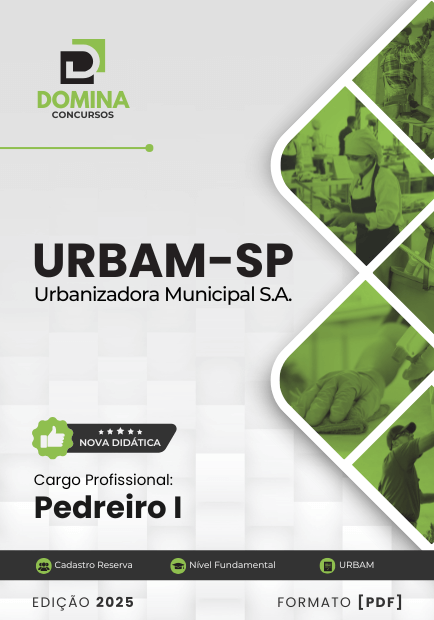 Novo Material: Apostila Pedreiro URBAM SP 2025