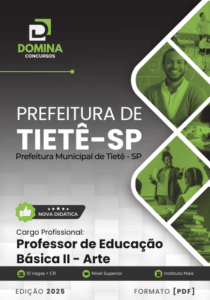 Novo Material: Apostila Professor de Arte Tietê SP 2025