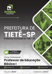 Novo Material: Apostila Professor de Educação Básica Tietê SP 2025