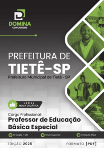 Novo Material: Apostila Professor de Educação Especial Tietê SP 2025