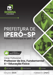 Novo Material: Apostila Professor de Educação Física Iperó SP 2025