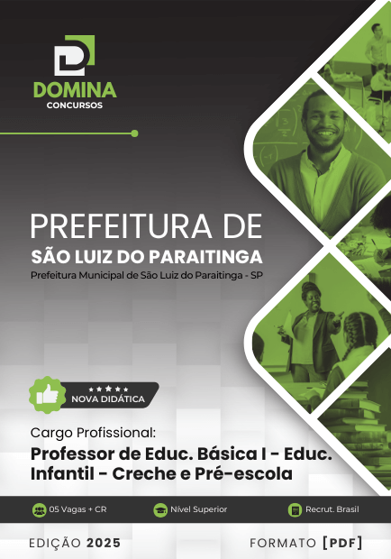 Novo Material: Apostila Professor de Educação Infantil São Luiz do Paraitinga SP 2025