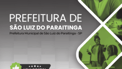 Novo Material: Apostila Professor de Matemática São Luiz do Paraitinga SP 2025