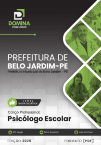 Novo Material: Apostila Psicólogo Escolar Belo Jardim PE 2025