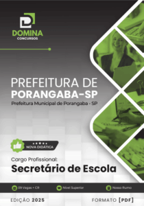 Novo Material: Apostila Secretário de Escola Porangaba SP 2025