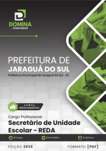 Novo Material: Apostila Secretário de Unidade Escolar REDA Jaraguá do Sul SC 2025