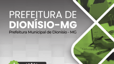 Novo Material: Apostila Técnico Administrativo Dionísio MG 2025